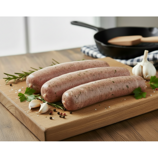 Pork Griller Sausages (brat style) - Garlic