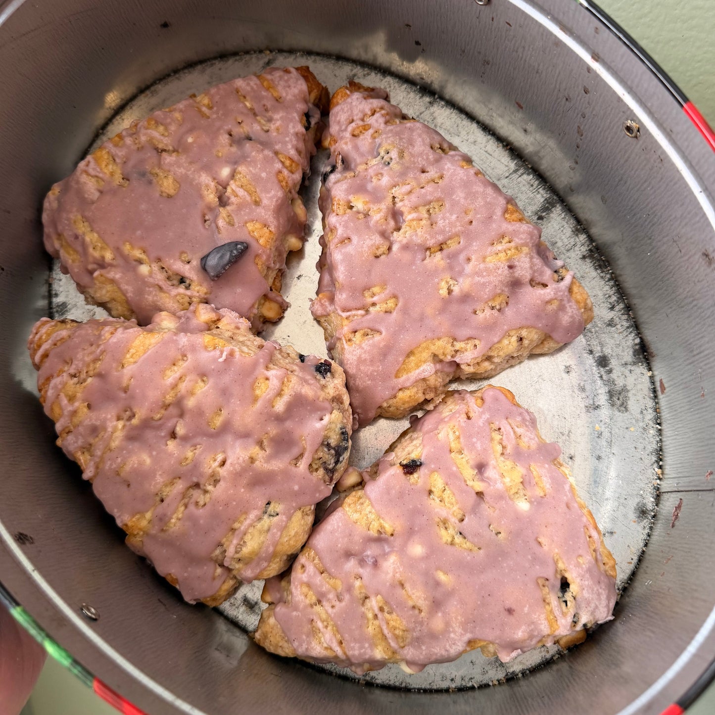 White Chocolate Cherry Scones