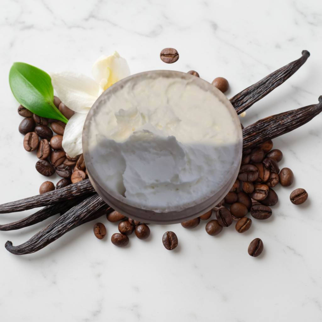 Very Vanilla Body Butter Cream - White Marble
