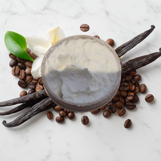 Very Vanilla Body Butter Cream - White Marble